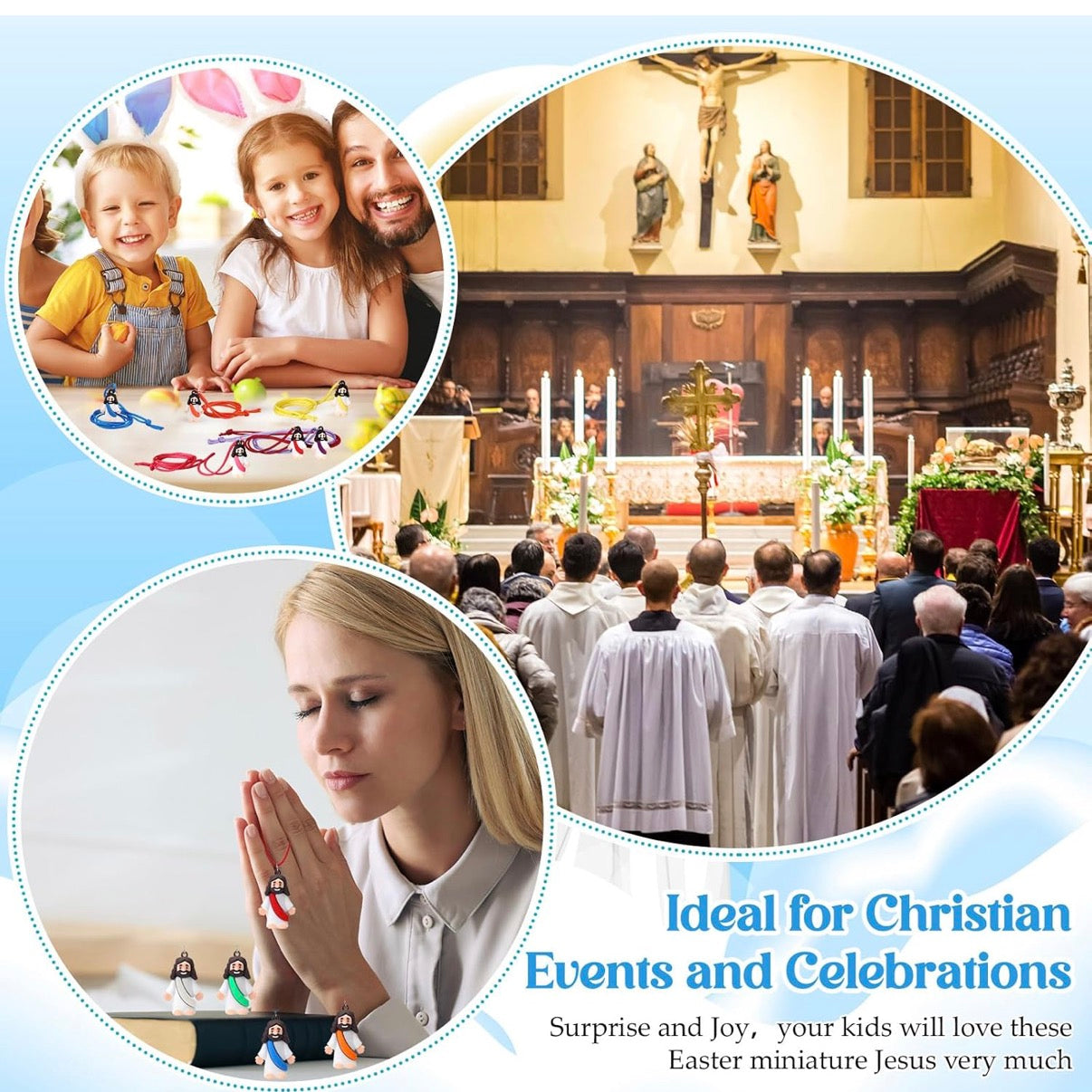 Little Jesus Figures Necklaces