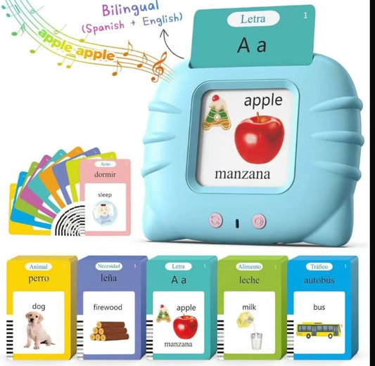 English&Spanish Talking Flash Cards
Learning Device for Toddlers
